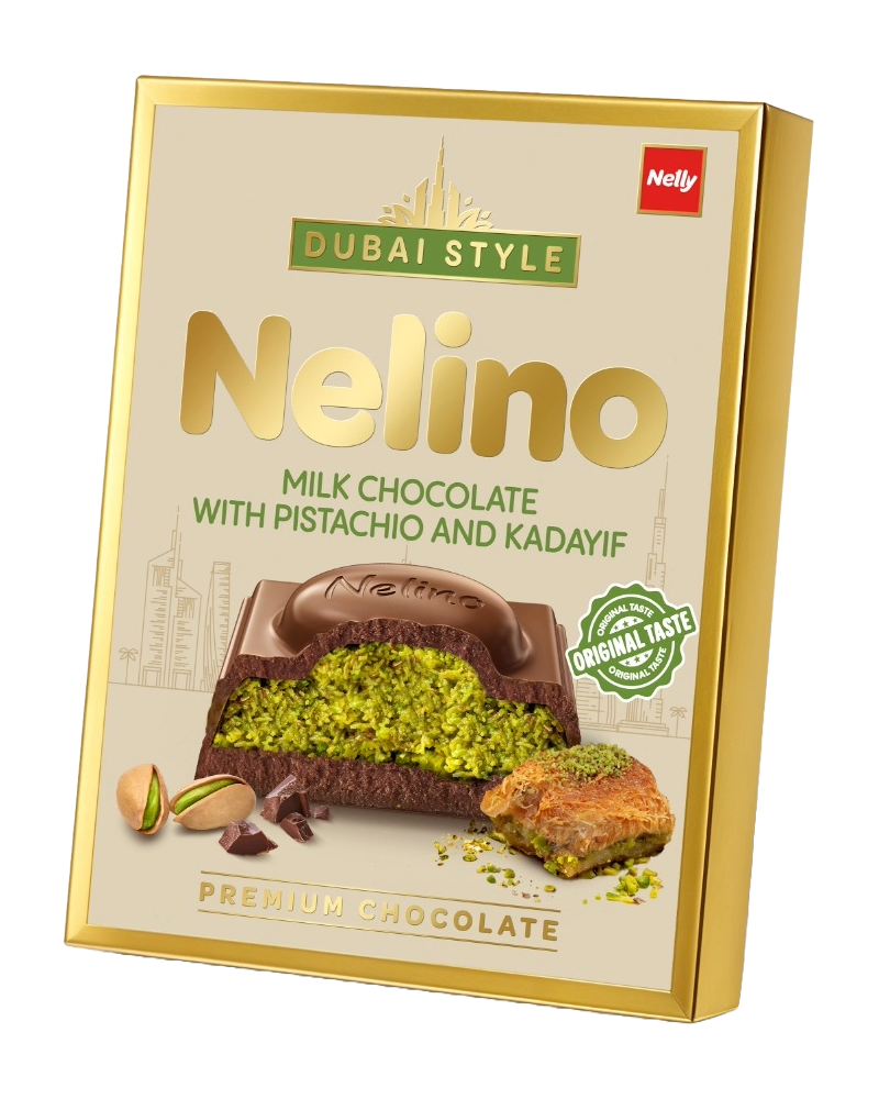 Dubai mlečna čokolada sa pistaćima i kadaifom