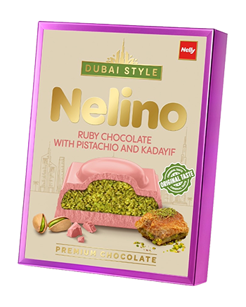 Nelino Dubai ruby čokolada sa pistaćima i kadaifom