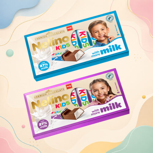 Nelino Kids — kolekcija čokolada u originalnim pakovanjima